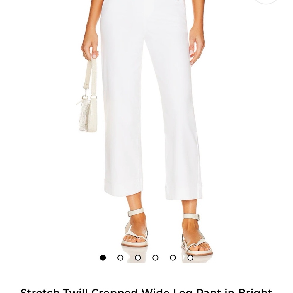 SPANX White Cropped Wide Leg Pants